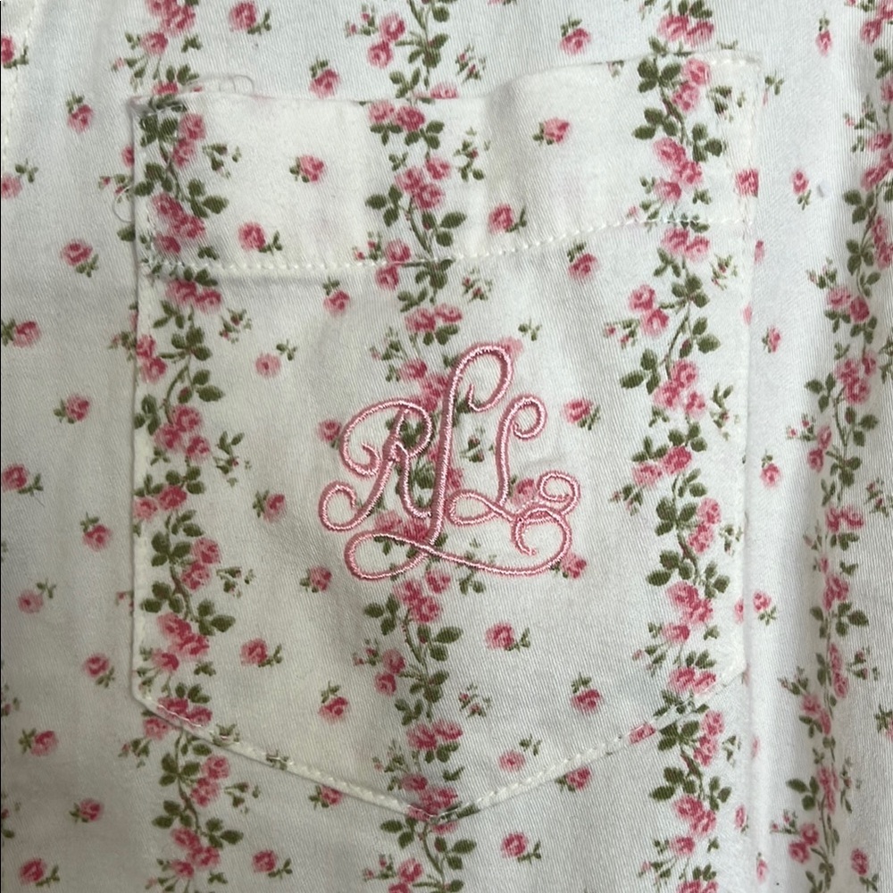 🌸Ralph Lauren Floral Button-Up Nightshirt